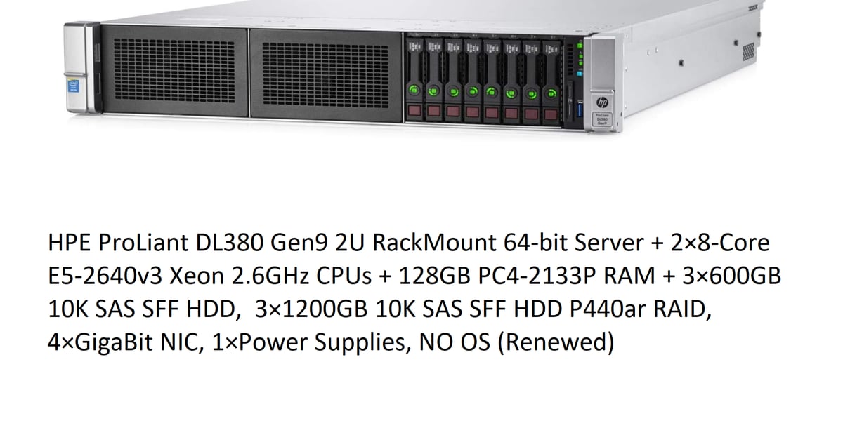 HP ProLiant DL380 Gen9 2Uラックサーバー HP ProLiant DL380 Gen9 2Uラックサーバー HP Proliant Dl380